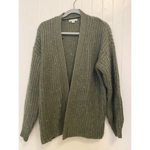Green cardigan